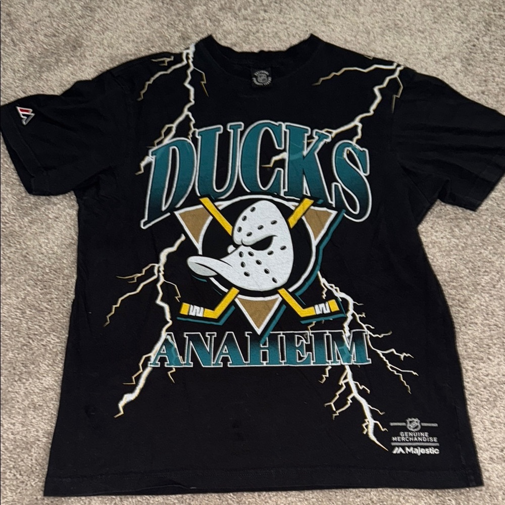 Majestic Anaheim Ducks Lightning Tee